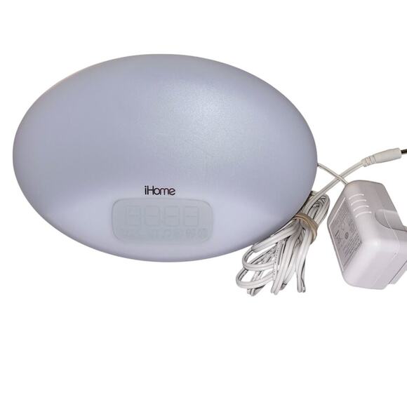 iHome Zenergy iZBT3 Sleep Therapy Machine White Noise Light Alarm Clock w/USB - Picture 2 of 6